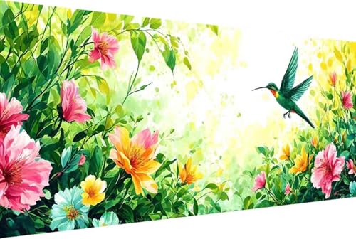 Malen Nach Zahlen Erwachsene Vogel Malen Nach Zahlen Klein 100x200cm Blume Malen Nach Zahlen Kinder, Paint by Numbers Adult mit Pinseln und Acrylfarben Bastelset Geschenke und Home Haus Deko -w145 von Zgcoyeo