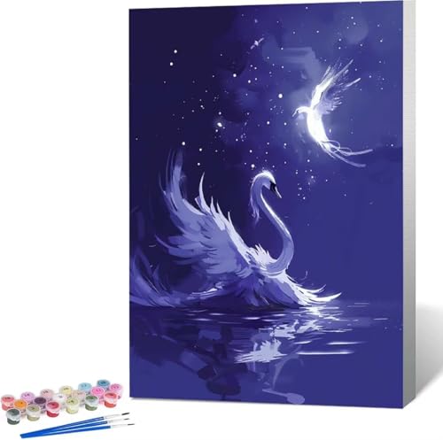 Mond Malen Nach Zahlen Tier Malen Nach Zahlen Erwachsene Rahmenlos Paint by Numbers Kit, DIY Malen Nach Zahlen Kinder mit Pinseln und Acrylfarben, für Geschenke und Heimdekoration 100x135 cm X-2 von Zgcoyeo