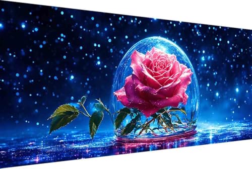 Sternenhimmel Malen Nach Zahlen Blume Malen Nach Zahlen Erwachsene Gerahmt Paint by Numbers, mit Pinseln und Acrylfarben Leinwand Kits Paint by Numbers Adult Home Haus Deko Geschenke 100x200cm -48y6 von Zgcoyeo