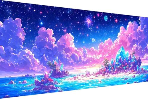 Sternenhimmel Malen Nach Zahlen Erwachsene Rahmenlos Landschaft Malen Nach Zahlen Klein 30x60cm Paint by Numbers Adult mit Acrylfarben Set und 4 Pinsel Ölgemälde Leinwand Bastelset Geschenke -69r8 von Zgcoyeo