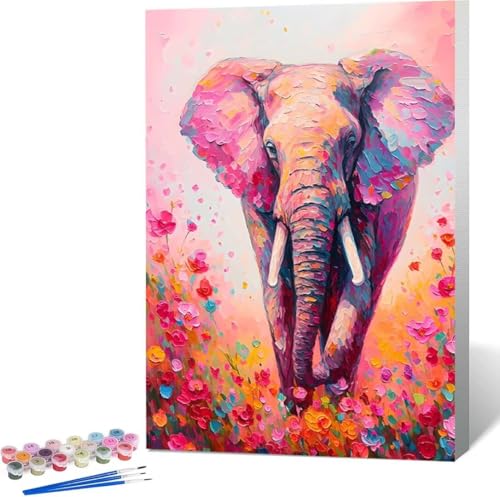 Tier Malen Nach Zahlen Blume Malen Nach Zahlen Erwachsene Rahmenlos Paint by Numbers Kit, DIY Malen Nach Zahlen Kinder mit Pinseln und Acrylfarben, für Geschenke und Heimdekoration 100x135 cm 8-L von Zgcoyeo