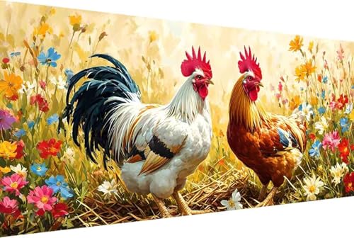 Tier Malen Nach Zahlen Erwachsene Rahmenlos Blume Malen Nach Zahlen XXL 100x200cm Paint by Numbers Adult mit Acrylfarben Set und 4 Pinsel Ölgemälde Leinwand Bastelset Heimdekoration Geschenke -49rT von Zgcoyeo