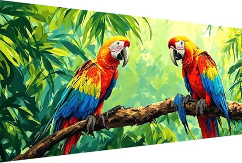 Tier Malen Nach Zahlen Erwachsene Rahmenlos Vogel Malen Nach Zahlen XXL 100x200cm Paint by Numbers Adult mit Acrylfarben Set und 4 Pinsel Ölgemälde Leinwand Bastelset Heimdekoration Geschenke -2256 von Zgcoyeo