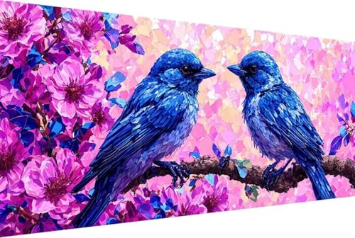 Vogel Malen Nach Zahlen Erwachsene Gerahmt Tier Malen Nach Zahlen XXL 100x200cm Paint by Numbers Adult mit Acrylfarben Set und 4 Pinsel Ölgemälde Leinwand Bastelset Geschenke und Heimdekoration -40k4 von Zgcoyeo