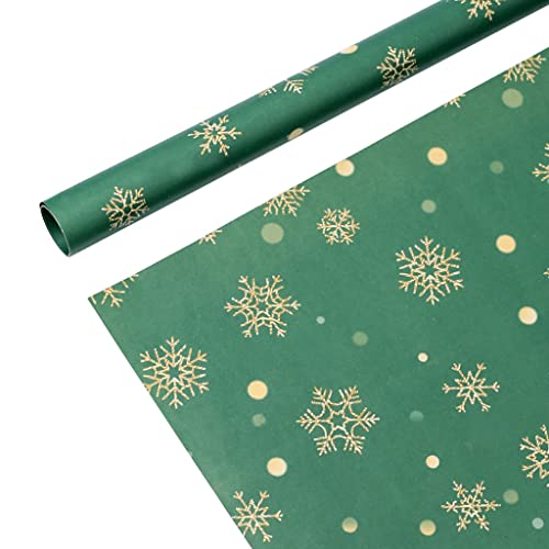 Zgehnao 5 x Weihnachts-Geschenkpapier, Kraftpapier, Schneeflocke, Elch, Muster für Geschenktüten, Verpackungen, Dekoration von Zgehnao