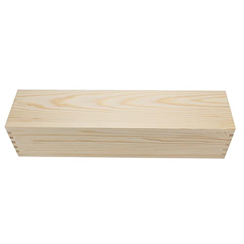 Zgehnao Flexible rechteckige Seifen-Kastenform mit Holzbox und Holzdeckel, 2200 ml, Silikon-Seifenform, Geschenke für Kinder und Erwachsene von Zgehnao