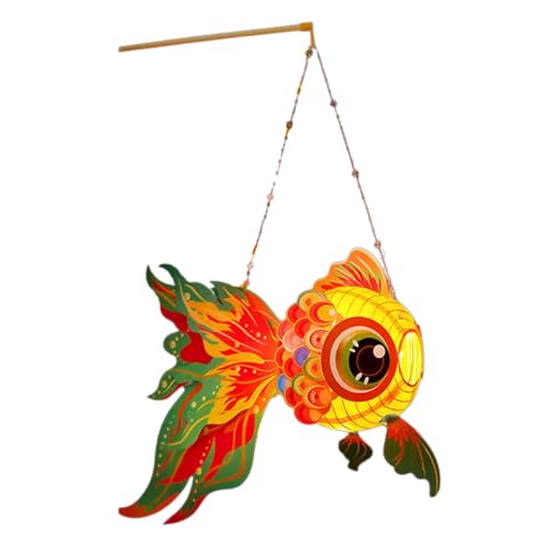 Zgehnao Kaninchen-Laternen, traditionelles chinesisches Mittelherbst-Festival-Lampe, handgemacht, dekorativ, Schuppenfisch, Ornament, 2 Stück von Zgehnao