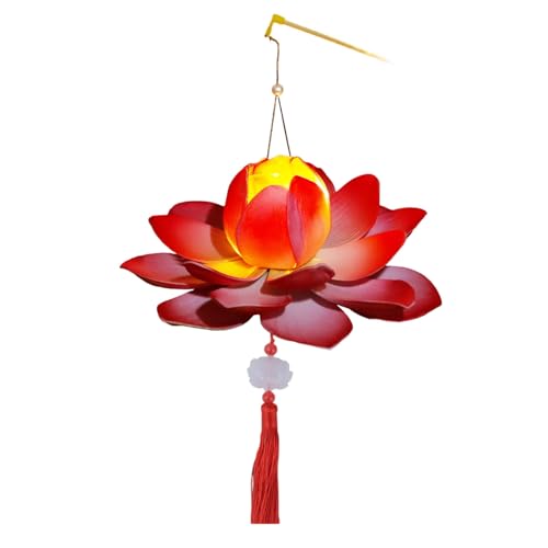 Zgehnao Lotus-Laternen, elegante Festival-Blumenlicht-Dekoration, künstlerische Blume, Handlicht, Charm, Herbst-Festivalgeschenke für Traditionsliebhaber von Zgehnao