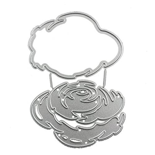 Zgehnao Metall-Stanzformen mit Blumengras, Blättern, Prägeschablonen für Alben, Umschläge, Scrapbooking, Dekoration von Zgehnao