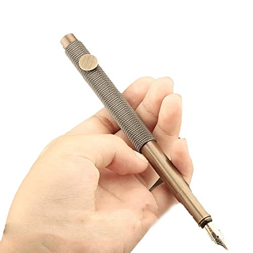 Luxus Messing Füllfederhalter Kawaii Tintenstift F Modernes Design Glatter Schreibstift Ausgezeichnete Business Büro Schulbedarf Stifte von Zghhc