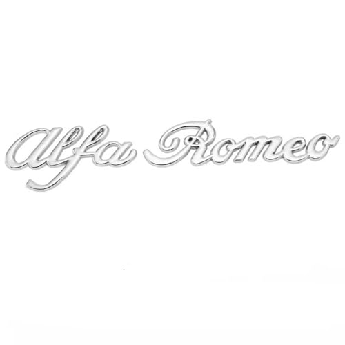 ZhBFJtBD Auto Emblem Aufkleber für Alfa Romeo 159 147 156 Giulietta 147 159 Mito Auto Karosserie Buchstaben Emblem Auto Body Aufkleber Abzeichen Sticker Logo Dekoration Autozubehör A von ZhBFJtBD