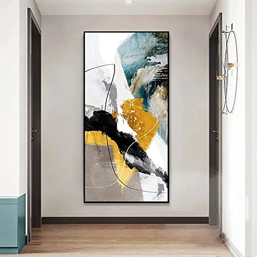 Zhadongli Art Malerei auf Leinwand Wandkunst für Home Office Dekorationen Veranda Abstrakte moderne Wandmalereien Wohnzimmer Bilddrucke 60 x 120 cm (24 x 47 Zoll) rahmenlos von Zhadongli Art