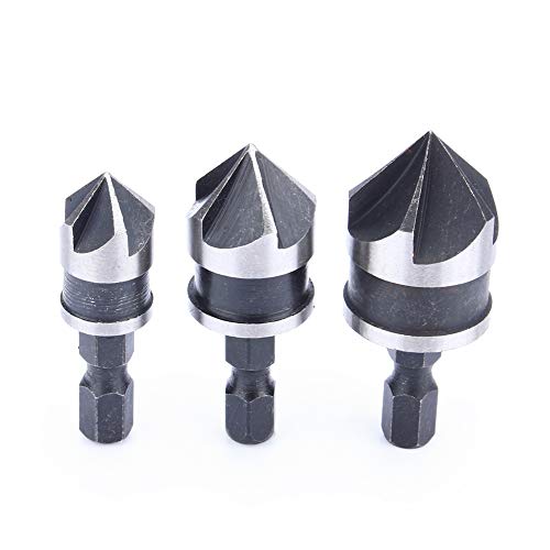 3 PCs 1/4 Hex 12/16/19mm Countersink Bohrung für Holzmetall von Zhangpu