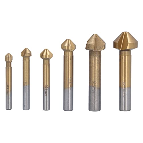 6 PCs Mühlenschneider Bit 90 Grad HSS -Kabinen -Endmühlenschneider Bit von Zhangpu