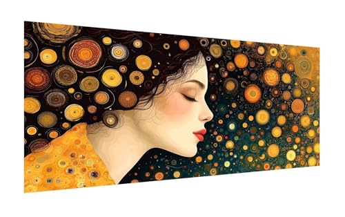 5D Diamond Painting Set 80x160cm, DIY Klimt Diamond Painting Eckige Steine Strass Cross Stickerei Kunst Kits, Diamond Painting Zubehör Set Basteln Erwachsene, Geschenk Diamond Painting Frau Z-227 von Zhlpjecc