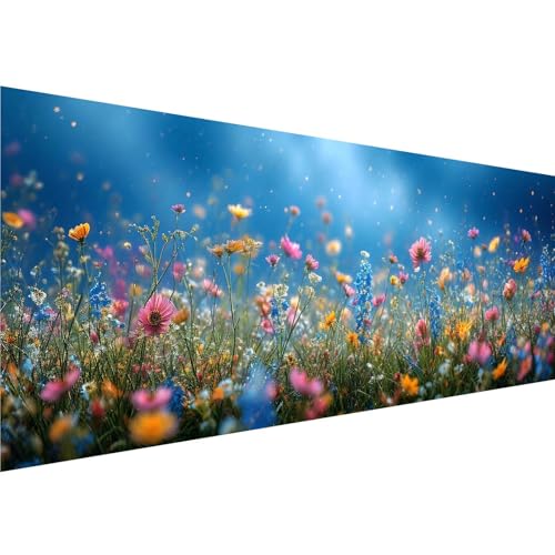 Diamond Painting Farbe Diamant Painting Bilder Blume Diamond Painting Erwachsene Bastelset, 5D Diamond Art Malerei Kinder DIY Mosaikherstellung Stickerei Set für Deko Schlafzimmer, 100x300cm y-33 von Zhngshlg