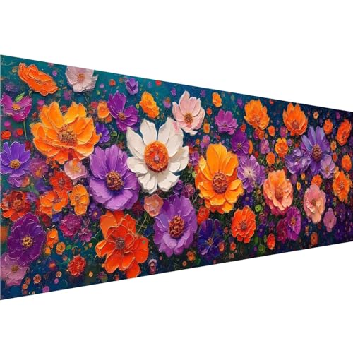 Diamond Painting Farbe Diamant Painting Bilder Blume Diamond Painting Erwachsene Bastelset, 5D Diamond Art Malerei Kinder DIY Mosaikherstellung Stickerei Set für Zimmer Deko Schlafzimmer, 30x90cm y-38 von Zhngshlg