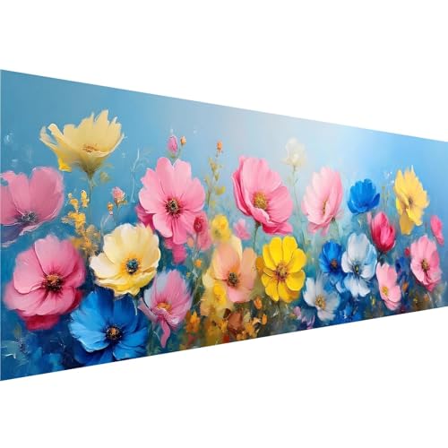 Diamond Painting Farbe Diamant Painting Bilder Blume Diamond Painting Erwachsene Bastelset, 5D Diamond Art Malerei Kinder DIY Mosaikherstellung Stickerei Set für Zimmer Deko Schlafzimmer, 30x90cm y-41 von Zhngshlg