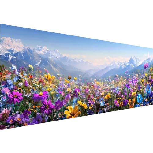 Diamond Painting Farbe Diamant Painting Bilder Blume Diamond Painting Erwachsene Bastelset, 5D Diamond Art Malerei Kinder DIY Mosaikherstellung Stickerei Set für Zimmer Deko Schlafzimmer, 30x90cm y-59 von Zhngshlg