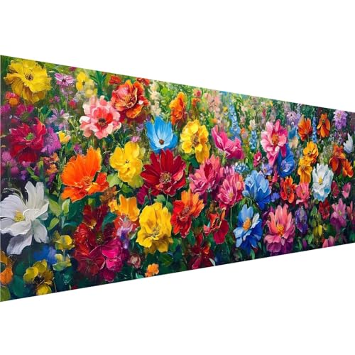 Diamond Painting Farbe Diamant Painting Bilder Blume Diamond Painting Erwachsene Bastelset, 5D Diamond Art Malerei Kinder DIY Mosaikherstellung Stickerei Set für Zimmer Deko Schlafzimmer,50x150cm y-31 von Zhngshlg