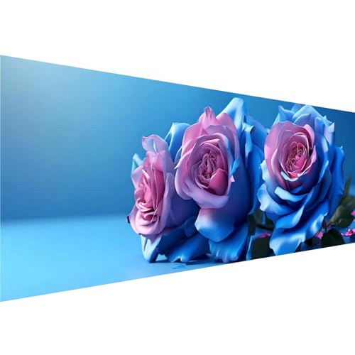 Diamond Painting Farbe Diamant Painting Bilder Rose Diamond Painting Erwachsene Bastelset, 5D Diamond Art Malerei Kinder DIY Mosaikherstellung Stickerei Set für Zimmer Deko Schlafzimmer, 50x150cm y-76 von Zhngshlg