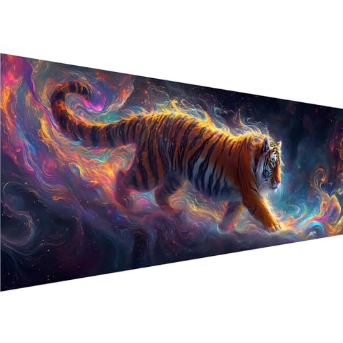 Diamond Painting Farbe Diamant Painting Bilder Tiger Diamond Painting Erwachsene Bastelset, 5D Diamond Art Malerei Kinder DIY Mosaikherstellung Stickerei Set für Deko Schlafzimmer, 100x300cm y-66 von Zhngshlg