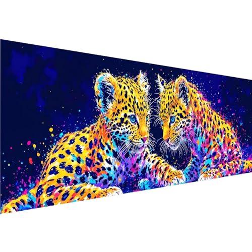 Diamond Painting Farbe Diamant Painting Bilder Tiger Diamond Painting Erwachsene Bastelset, 5D Diamond Art Malerei Kinder DIY Mosaikherstellung Stickerei Set für Zimmer Deko Schlafzimmer, 30x90cm y-65 von Zhngshlg