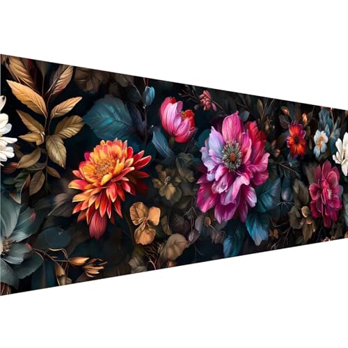 Diamond Painting Farbe Muster, Blume Diamant Painting Bilder Kinder Anfänger, 5D Diamond Painting XXL 70x210cm Leinwand, Bastelset Erwachsene DIY Kreatives für Mädchen Geschenk,Wanddeko Aesthetic y-37 von Zhngshlg