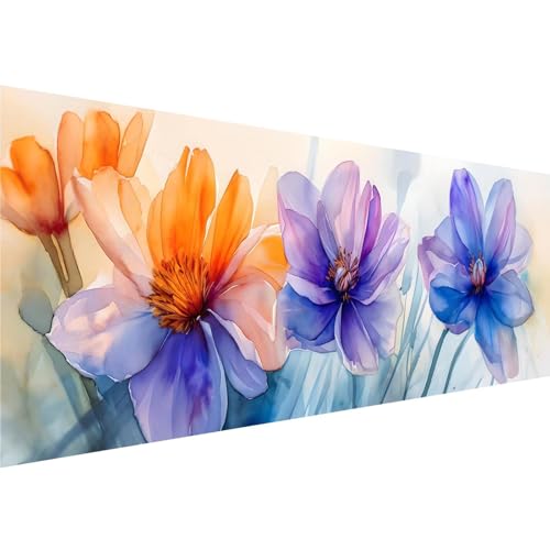 Diamond Painting Farbe Muster, Blume Diamant Painting Bilder Kinder Anfänger, 5D Diamond Painting XXL 90x270cm Leinwand, Bastelset Erwachsene DIY Kreatives für Mädchen Geschenk,Wanddeko Aesthetic y-21 von Zhngshlg