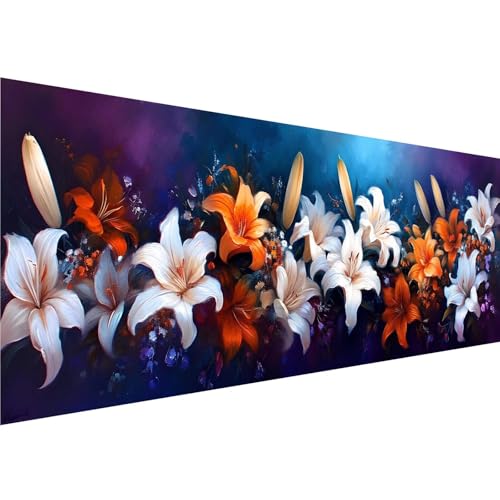 Diamond Painting Farbe Muster, Blume Diamant Painting Bilder Kinder Anfänger, 5D Diamond Painting XXL 90x270cm Leinwand, Bastelset Erwachsene DIY Kreatives für Mädchen Geschenk,Wanddeko Aesthetic y-51 von Zhngshlg