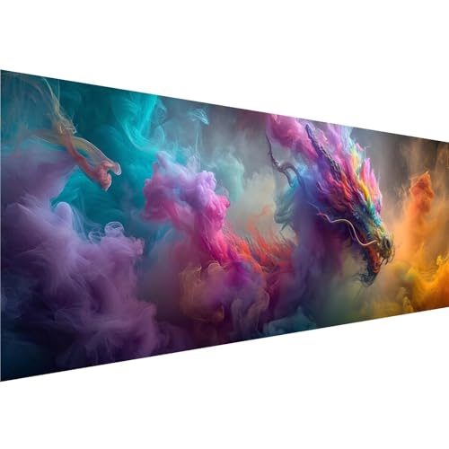 Diamond Painting Farbe Muster, Drachen Diamant Painting Bilder Kinder Anfänger, Diamond Painting XXL 50x150cm Leinwand, Bastelset Erwachsene DIY Kreatives für Mädchen Geschenk, Wanddeko Aesthetic y-68 von Zhngshlg