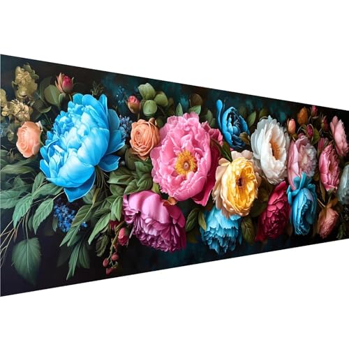 Diamond Painting Farbe Muster, Pfingstrose Diamant Painting Bilder Kinder Anfänger, 5D Diamond Painting XXL 80x240cm, Bastelset Erwachsene DIY Kreatives für Mädchen Geschenk, Wanddeko Aesthetic y-80 von Zhngshlg