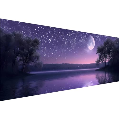 Diamond Painting Mond Muster, Sternenhimmel Diamant Painting Bilder Kinder Anfänger, 5D Diamond Painting XXL 70x210cm, Bastelset Erwachsene DIY Kreatives für Mädchen Geschenk, Wanddeko Aesthetic y-982 von Zhngshlg