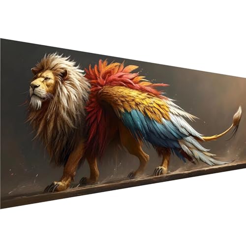 Farbe Diamond Painting Erwachsene Groß XXL 30x90cm Leinwand, 5D Diamant Painting Bilder Tiger Muster Design, Full Drill Crystal Art Basteln Painting Set, für Zimmer Deko Wohnzimmer Geschenke, y-67 von Zhngshlg