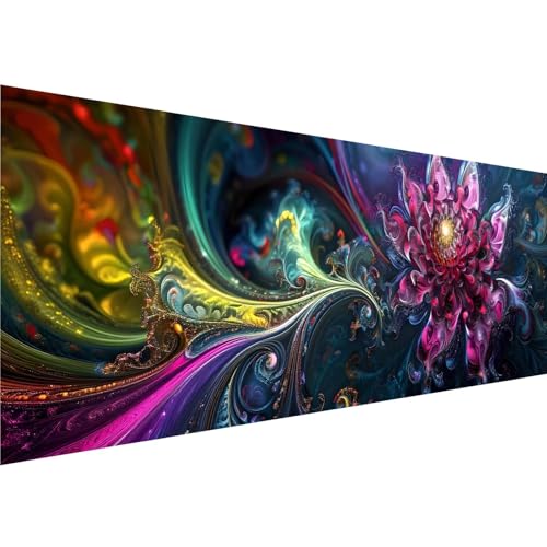 Farbe Diamond Painting Erwachsene Groß XXL 40x120cm Leinwand, 5D Diamant Painting Bilder Blume Muster Design, Full Drill Crystal Art Basteln Painting Set, für Zimmer Deko Wohnzimmer Geschenke, y-50 von Zhngshlg