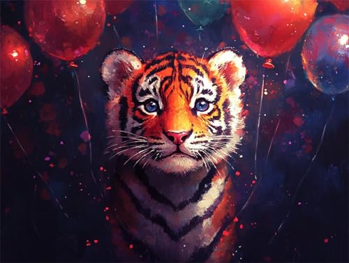 Diamond Painting Tiger Diamant Painting Bilder Erwachsene Tier, Basteln Mädchen 8 9 10 Jahre, Diamond Art Eckige Steine, DIY Diamant Malerei Bastelset Erwachsene für Deko Wohnzimmer 60x45 cm D-2 Diamond Painting Tiger Diamant Painting Bilder Erwachsene Tier, Basteln Mädchen 8 9 10 Jahre, Diamond Art Eckige Steine, DIY Diamant Malerei Bastelset Erwachsene für Deko Wohnzimmer 60x45 cm D-2 von Zhngzoyn