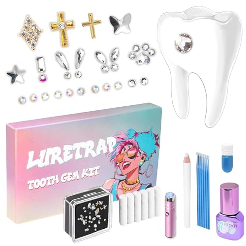 30 Stück Tooth Gem Kit Tooth Gem Kit Zahnstein Schmuck Zahnschmuck Diy Tooth Gem Kit Zahnschmuck Set Edelstein Zahnstein Schmuck Für Reflektierende Zahnverzierungs Dekoration von ZhongShuang