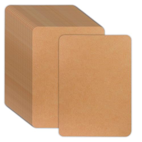 Zhtulck Kraftpapier Karten, 100 Stück A6 Postkarten Blanko, 250g/m² Karteikarten 14,8 x 10,5 cm Karten Kraftpapier für DIY, Selbstgestalten, Grußkarten, Einladungen - Braun von Zhtulck