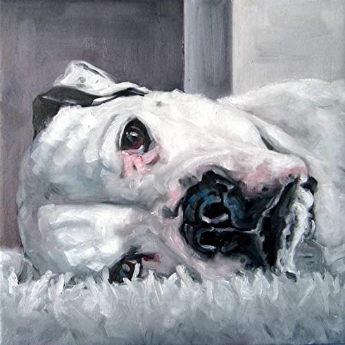 Zhyaunz DIY 5D Diamant Malerei Stickerei Boxer Hund Diamond Painting Kreuzstich Volle Runde Bohrer Mosaik Kunst Hochzeitsdeko 40x50cm von Zhyaunz