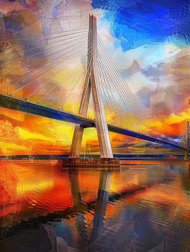 Golden Gate Bridge Malen Nach Zahlen San Francisco Malen Nach Zahlen Erwachsene ohne Rahmen Handgemalt Olgemälde Set Mit 3 - Pinseln und Acrylfarbe Farbige Leinwand Paint by Numbers Adult 50x65cm -w7H Golden Gate Bridge Malen Nach Zahlen San Francisco Malen Nach Zahlen Erwachsene ohne Rahmen Handgemalt Olgemälde Set Mit 3 - Pinseln und Acrylfarbe Farbige Leinwand Paint by Numbers Adult 50x65cm -w7H von Zhyolei