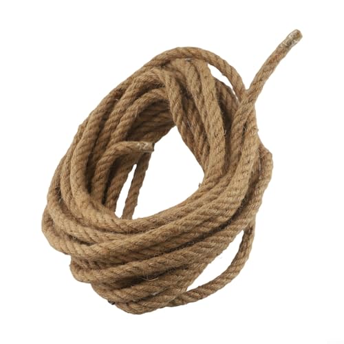 9,8 m Juteseil, natürliche Jute-Schnur, 12 mm, Hanfseil, Kordel für Verpackungen, Kunst, DIY, starke und zuverlässige Jute-Schnur zum Bündeln und Dekorieren von ZiStarlilife