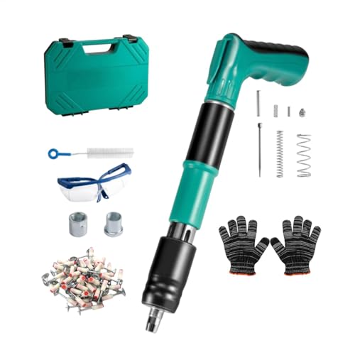 Power Nailers Kit, Betonnagelhefter, Heavy Duty Electric Hefter, 36x27x7 cm, einfach zu bedienen, tragbar für die Renovierung der Heimat, Bau von Ziabxhn