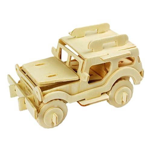 Oldtimer-Puzzle, Auto-Modell-Puzzle, 3D-Panzerbau-Puzzle-Set, Modellbau-Auto-Modellbausatz, Holzbausatz für Erwachsene für Erwachsene, Autoliebhaber, ästhetische Heimdekoration von Ziennhu