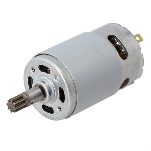 Zilimontt 18 V 8 Zähne Motor RS-550VD-6532 H3 für WORX 50027484 WX390 WU390 WX390.1 WU390.9 Elektrosägenmotor, silberfarbenes Metall, 38 mm von Zilimontt