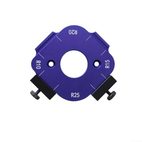 Zilimontt Radius Jig Router Templates Handheld Edge Trimmer Graviermaschine Filet Tools Aluminiumlegierung Abgerundete Ecken Schablone für Holzbearbeitung R10‑R25 R30-R50(A) von Zilimontt