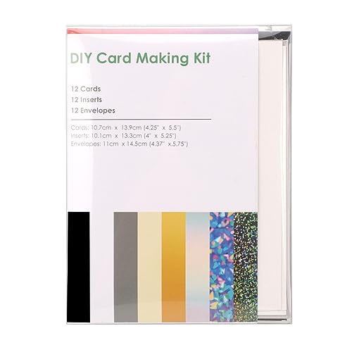 Insert Cards für Cricut Joy - 12 Pack DIY Karten Bastel set mit Karten, Einsätze, Umschläge - DIY Card Making Kit Kartenherstellung in Minutenschnelle, Verwendung mit Cricut Card Matte, Stil 1 von Zinueen