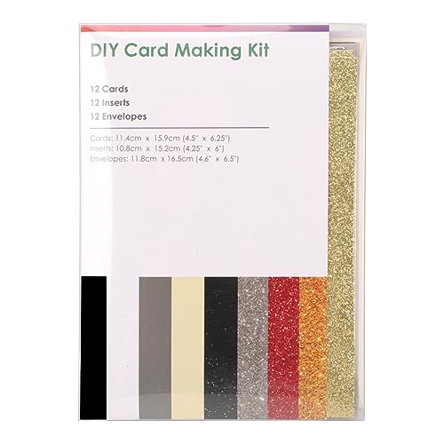 Insert Cards für Cricut Joy - 12 Pack DIY Karten Bastel set mit Karten, Einsätze, Umschläge - DIY Card Making Kit Kartenherstellung in Minutenschnelle, Verwendung mit Cricut Card Matte, Stil 2 von Zinueen