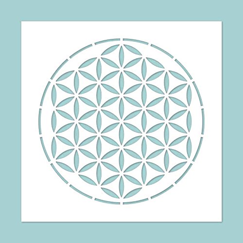 Schablone 24,5x24,5cm - The flower of life. Schablone, Stencil von Zita's Creative