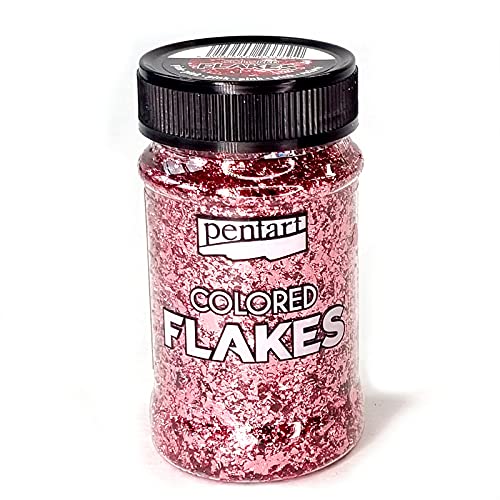 Zita`s Creative Colored Flakes - pink. Metallflocken, Glitterflocken, Metallflolie von Zita`s Creative