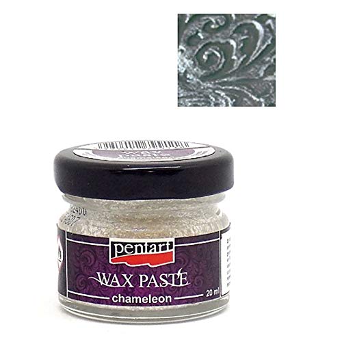 Zita`s Creative Wachspaste chamäleon 20ml - Funkelndes Silber. Metallfarbe, Bastelfarbe, Acrylfarbe von Zita`s Creative